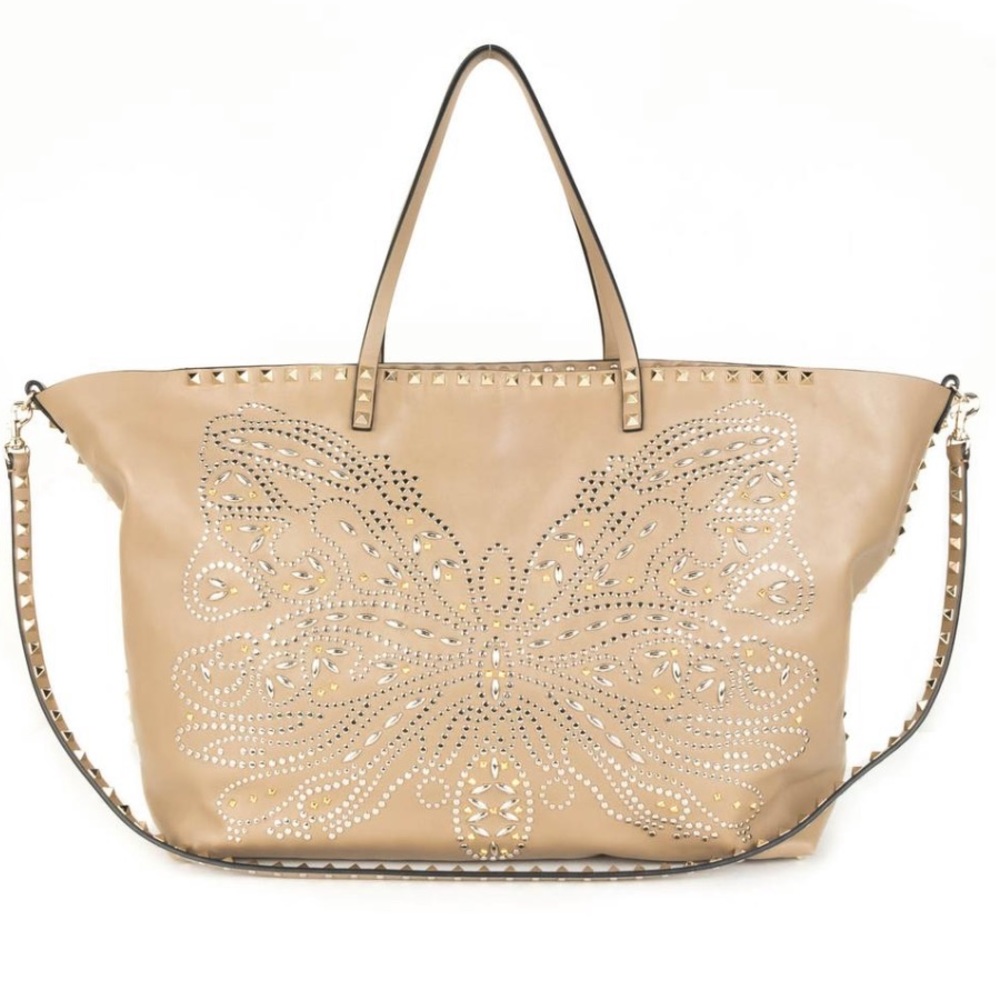 AUTH. VALENTINO GARVANI BUTTERFLY ROCKSTUD TOTE